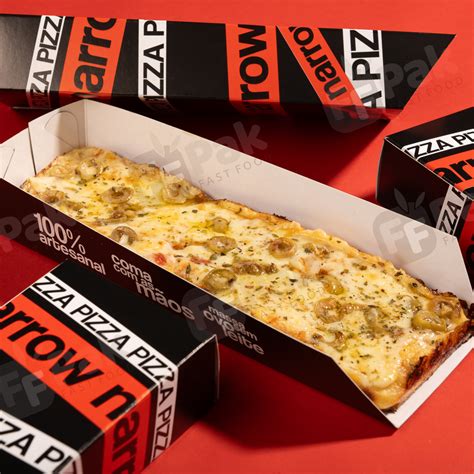 Bespoke Logo Design 25CM Pizza Box Two Part Sliding Pizza Box For Long ...