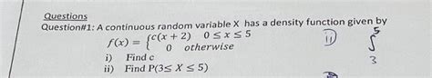 Image result for Questions On Continuous Random Variable