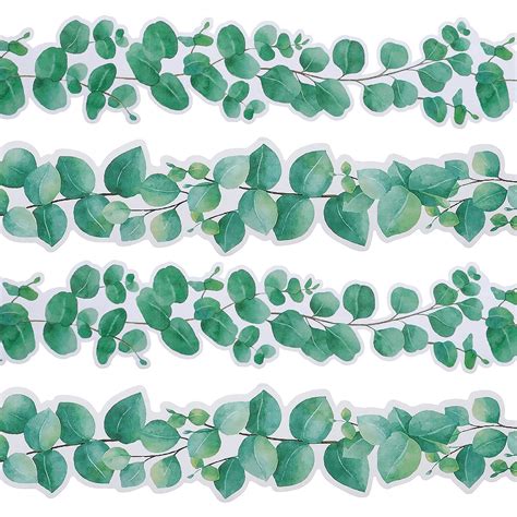 Classroom Bulletin Board Borders Boho 72ft Eucalyptus Bulletin Board ...