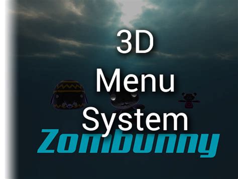 Unity 3D Menu 的图像结果