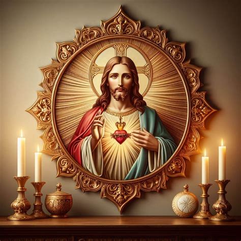 14+ Catholic Home Decor Ideas » HomeDecorFull | Sacred heart pictures ...