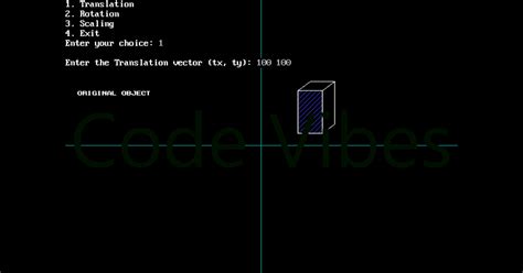 Graphics Program in C Code On vs Code 的图像结果