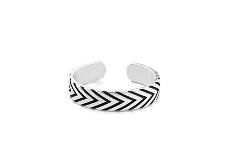 Chevron Edge Silver Ring Stylish Design | Orionz Jewels
