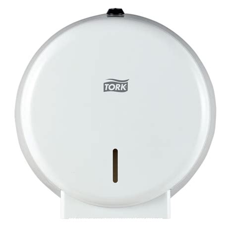 247040 Tork | Tork White Metal Toilet Roll Dispenser, 118mm x 254mm x ...