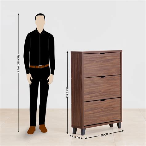 Buy Lewis NXT 15 Pairs Shoe Cabinet - Brown from Home Centre at just ...