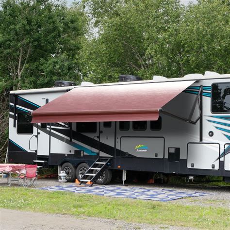 Amazon.com: Suncode Black Motorized RV Awning Modular Retractable RV ...