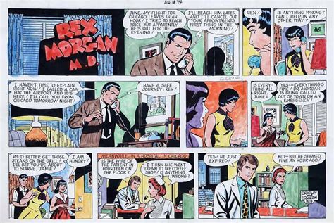 Rex Morgan M.D. Color Guide 1974/08/18, in Robert (Dr Bob) Reilly's Rex ...