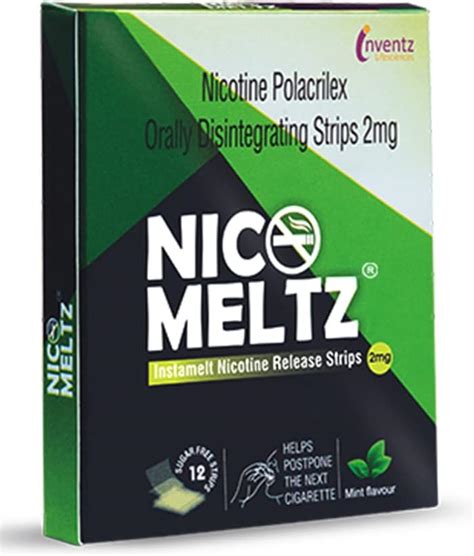 Buy Nicomeltz Instamelt Nicotine Release Strips, Mint Flavored, Sugar ...