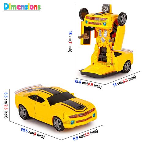 White Whale automatic 2-in-1 deformation toy with light music and bump ...