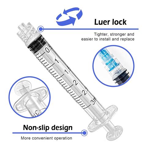 Buy 3ml Syringe with Needle, 23g 1 inch needle and syringe, jeringas ...
