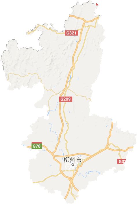 柳州市高清地形地图,柳州市高清谷歌地形地图