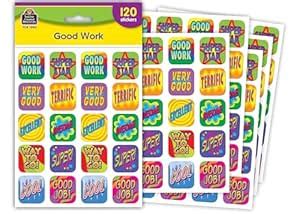 Teacher Created Resources Good Work Stickers, Multi Color (1990 ...