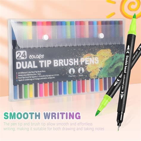 VILLCASE Colored Dual Brush Marker for Adult Coloring Books - India | Ubuy