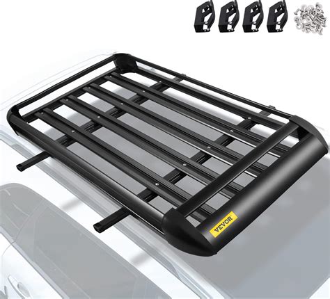 Roof Basket Large Universal Steel – 1.6M Folding Cargo Carrier Rack For Luggage & Gear Sunlite ...