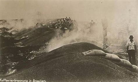 Resultado de imagem para  Brasil queimou  café