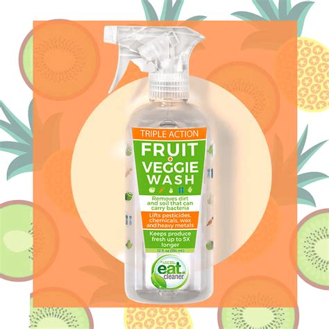 Eat Cleaner: Fruit and Veggie Wash 12 oz. - Elias Baking Supplies