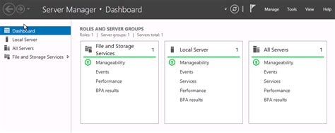 Server Manager Dashboard 2016 的图像结果
