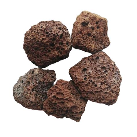 STMM Big Size Natural Lava Rocks for Aquarium Fish Tank Red Colour (2 ...