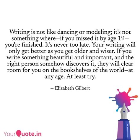 Writing is not like danci... | Quotes & Writings by YourQuote Baba ...