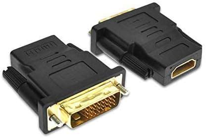 DTECH DVI Female to HDMI Female Adapter HDMI to DVI-I Converter Bi ...