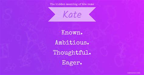 The hidden meaning of the name Kate | Namious