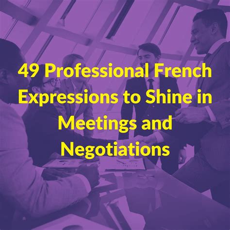 49 Professional French Expressions to Shine in Meetings and ...