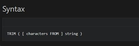 Image result for SQL Trim