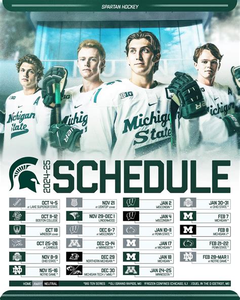 Michigan State Hockey | The road ahead now has a map. 🗺️ The Big Ten ...