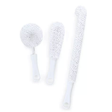 Collections Etc Glassware and Bottle Cleaning Brushes - Set of 3