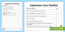 Explanation Text Examples | Writing Resources | Twinkl