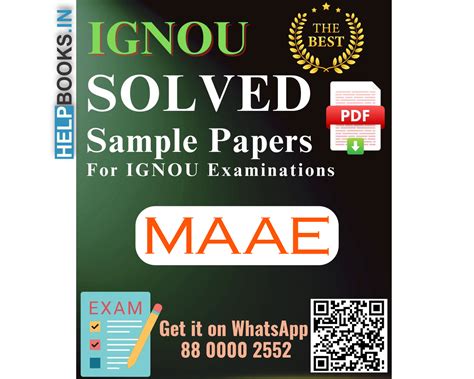IGNOU Master of Arts (Adult Education) (MAAE)- 5 Solved Sample Papers ...