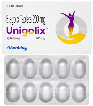 Unigolix 200mg Tablet 10 - Uses, Side Effects, Dosage, Price | Truemeds