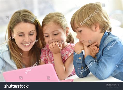 Image result for Kid Mom at Computer