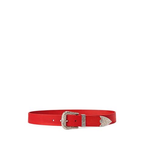 Western-Style Leather Belt for Women | Ralph Lauren® IN