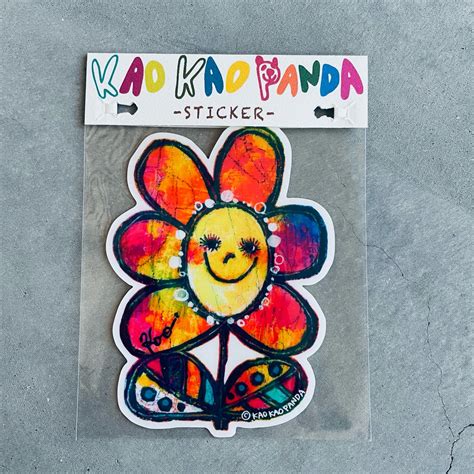 STICKER フラワー | KAO KAO PANDA STUDIO NET SHOP