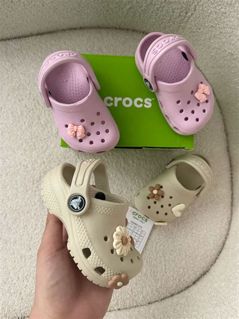 Cute baby crocs🎀 | Cute baby shoes, Baby shoes, Baby kids clothes