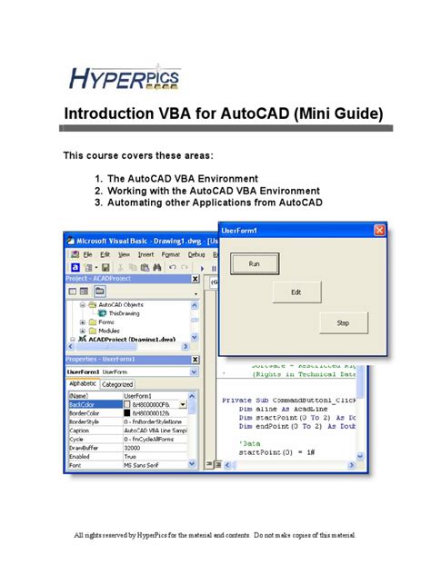 Image result for Microsoft VBA Module for AutoCAD