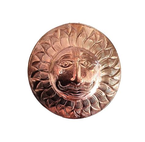 Buy S.G.U. DEDICATED TO GOD Copper Surya/Sun Dev Wall Hanging Statue ...