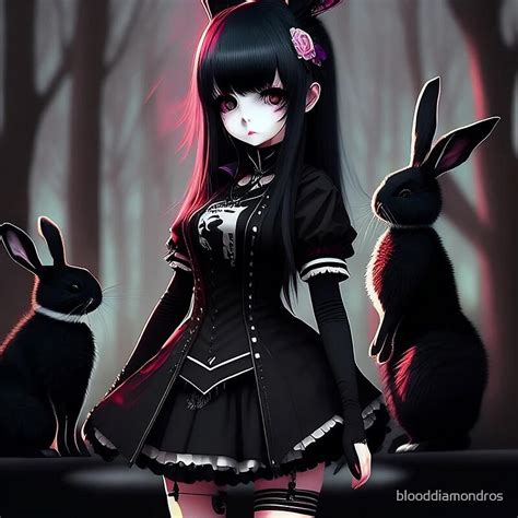 Goth rabbit girl by blooddiamondrose1238 on DeviantArt