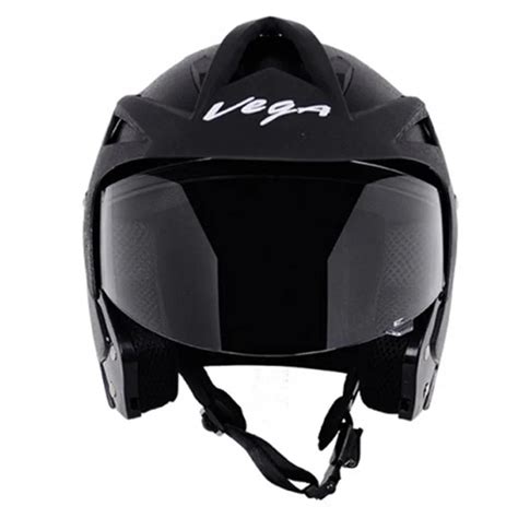 Vega Crux Open Face Black Helmet | Shop Helmets at BIKERSTORE.IN ...