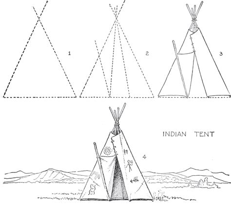 How To Draw A Tent