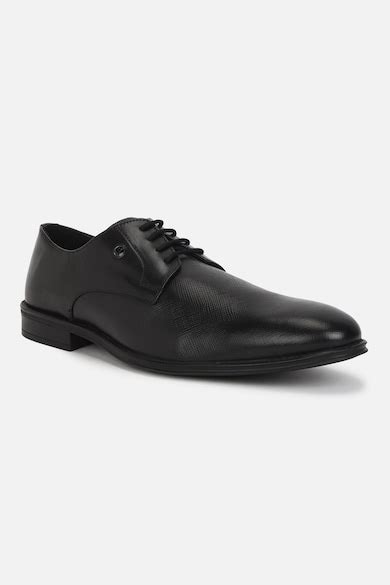 Buy Men Black Lace Up Shoes Online - 945123 | Van Heusen