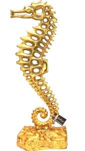 Two Moustaches 16 Inches Standing Sea Horse Design Showpiece Figurine ...