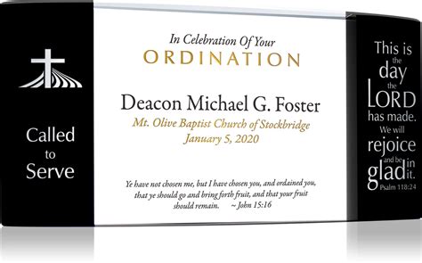 Buy Personalized Crystal Called to Serve Pastor Ordination Gift Plaque ...