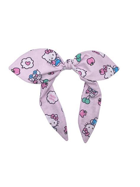 Hello Kitty, Hello Kitty Headband, Hello Kitty Bow, Knotted Headband ...