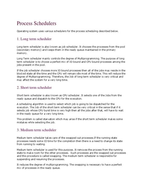 Process Scheduler 的图像结果