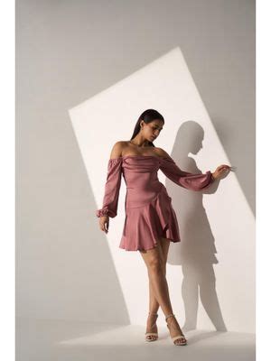 Buy Myclo Female Green Satin Solid Mini Dress (XS) Online