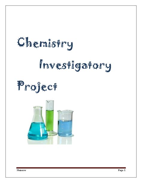 Chemistry Investigatory Project - Chemistry Investigatory Project ...