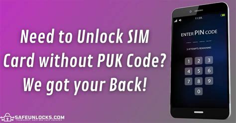 Image result for How to Unlock Sim Card without PUK Code