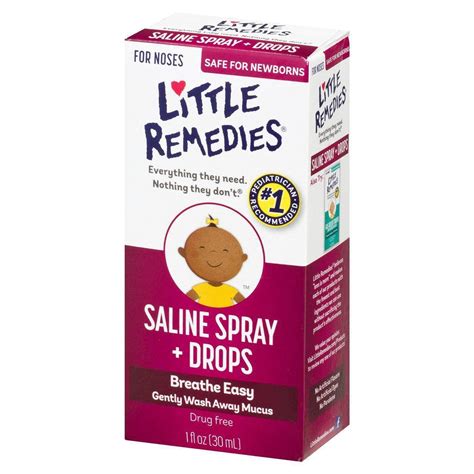 Buy Little Remedies Little Noses Saline Spray Drops - 1 Fl Oz (Pack Of ...